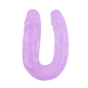 Dildo Doble 14 - 18cm Purpura
