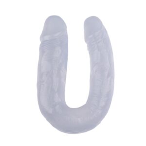 Dildo Doble 14 - 18cm Transparente