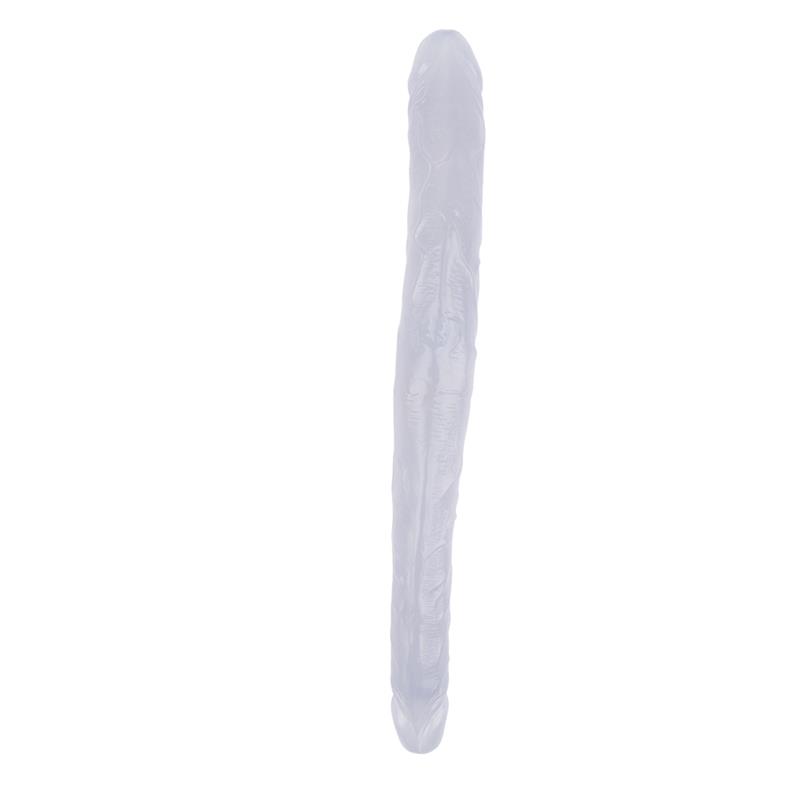 Dildo doble 17.8 - 45cm Transparente - Imagen 3