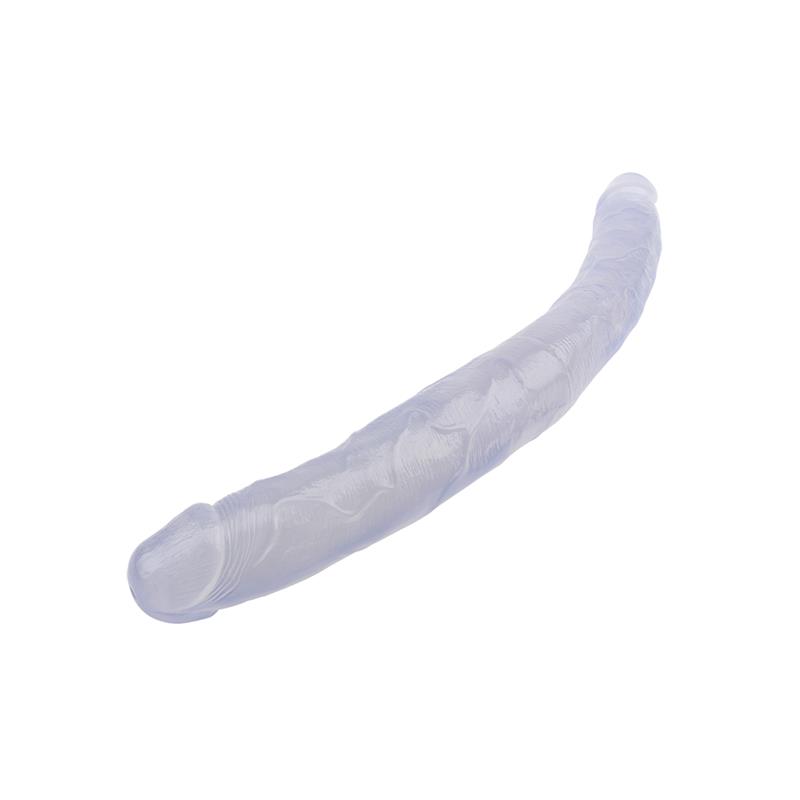 Dildo doble 17.8 - 45cm Transparente - Imagen 4