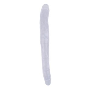 Dildo doble 17.8 - 45cm Transparente