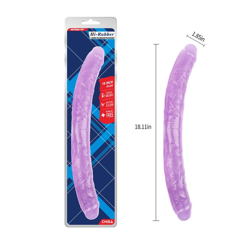 Dildo Doble 18 - 46cm Purpura - Imagen 5