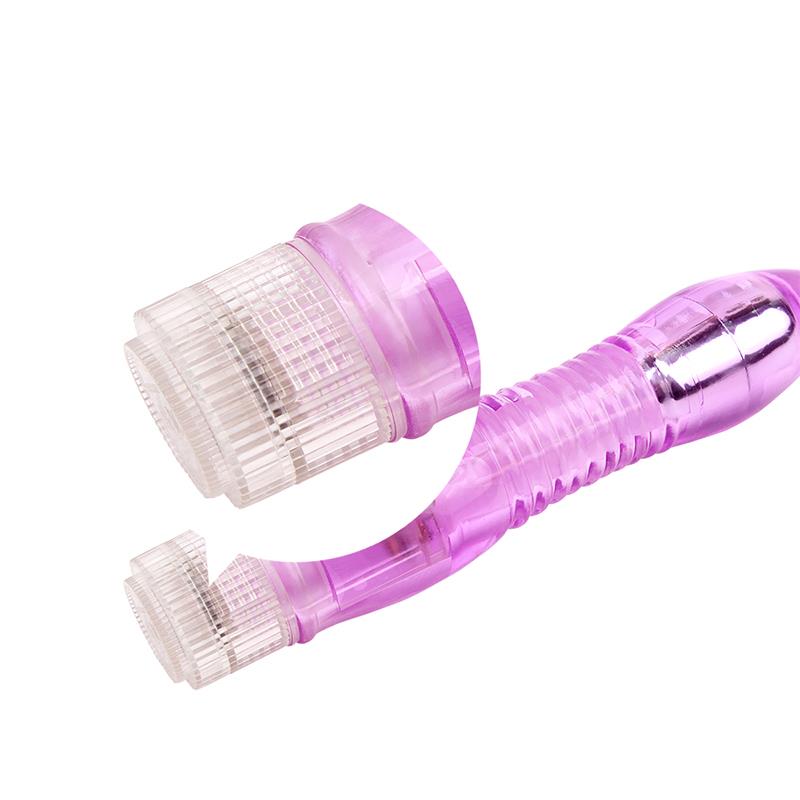 Glitters Dual Probe Vibrador Purpura - Imagen 4