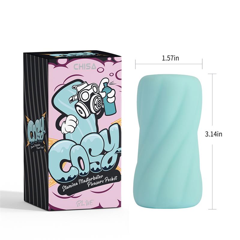 Stamina Masturbador Pleasure Pocket Azul - Imagen 5