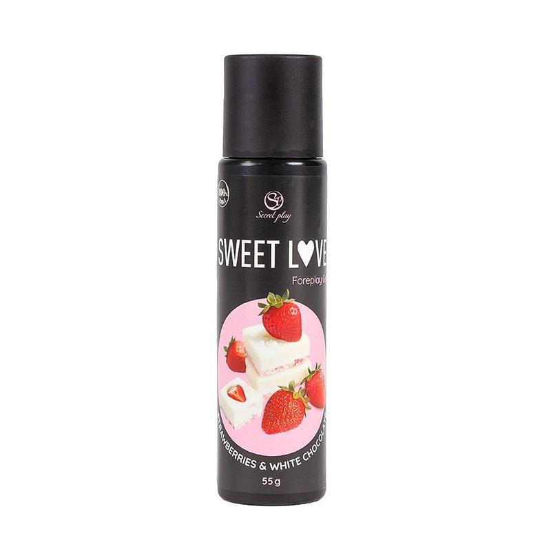Sweet Love Lubricante Fresa Chocolate Blanco 60 ml - Imagen 2