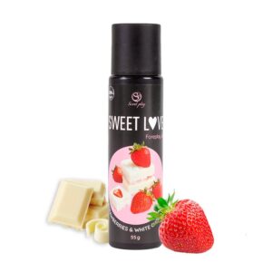 Sweet Love Lubricante Fresa Chocolate Blanco 60 ml