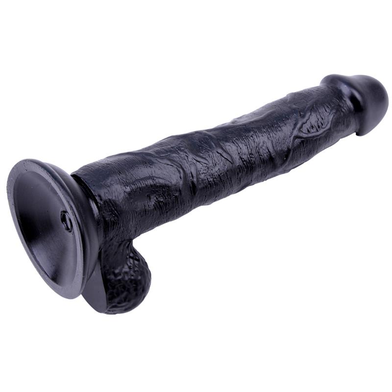 Black Veined Dildo 9.8 - 24cm - Imagen 4