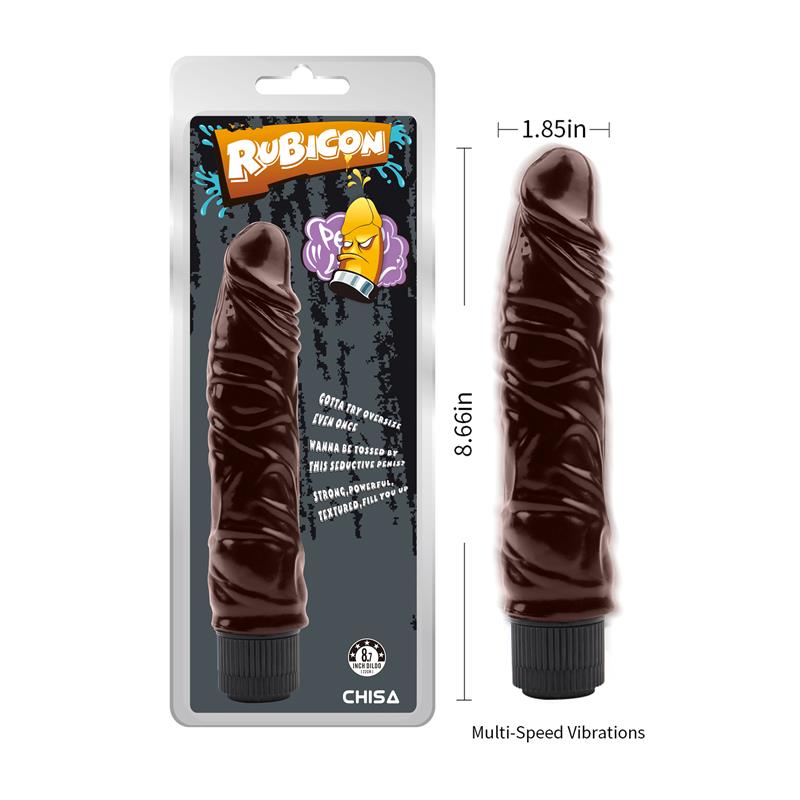 Rude Vibrating Him Vibrador 8.7 - 22cm Marrón - Imagen 6